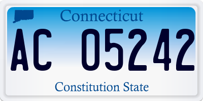CT license plate AC05242