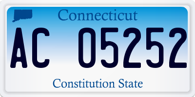 CT license plate AC05252