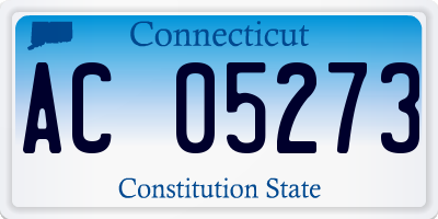 CT license plate AC05273