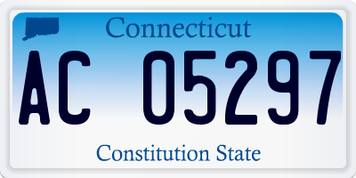 CT license plate AC05297