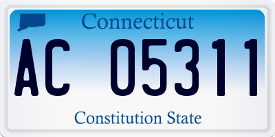 CT license plate AC05311