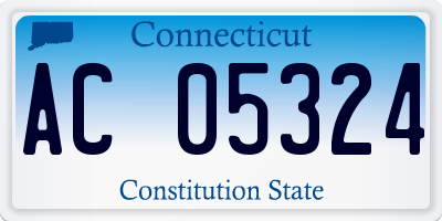 CT license plate AC05324