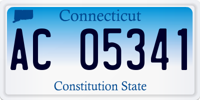 CT license plate AC05341