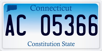 CT license plate AC05366