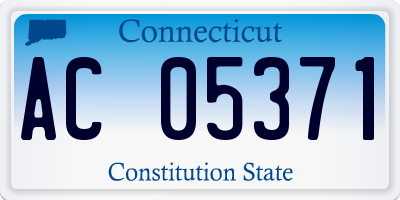 CT license plate AC05371