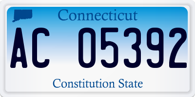 CT license plate AC05392