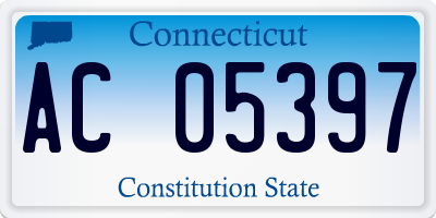 CT license plate AC05397