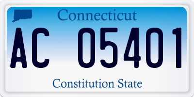 CT license plate AC05401