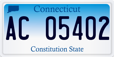 CT license plate AC05402
