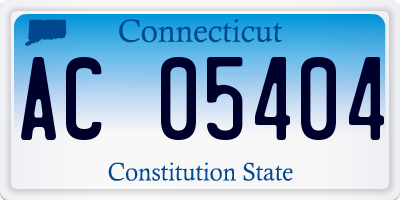CT license plate AC05404