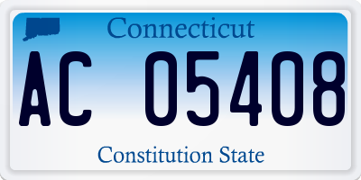 CT license plate AC05408