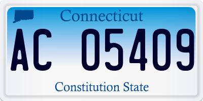 CT license plate AC05409