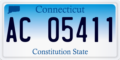 CT license plate AC05411