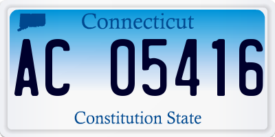 CT license plate AC05416