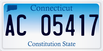 CT license plate AC05417