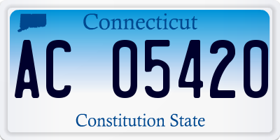 CT license plate AC05420