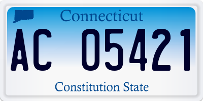 CT license plate AC05421