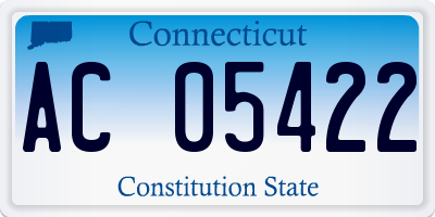CT license plate AC05422