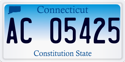CT license plate AC05425