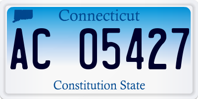 CT license plate AC05427
