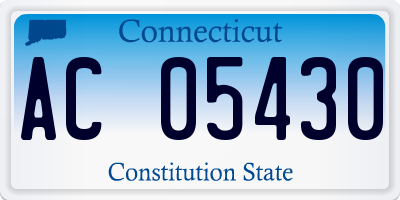CT license plate AC05430
