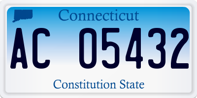 CT license plate AC05432
