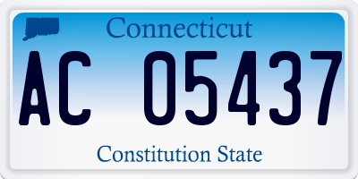 CT license plate AC05437
