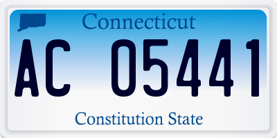 CT license plate AC05441