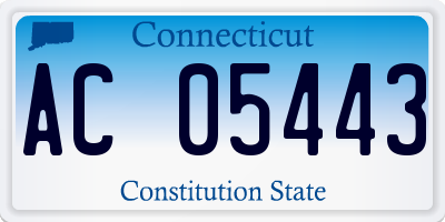 CT license plate AC05443