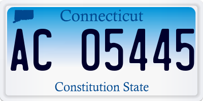 CT license plate AC05445