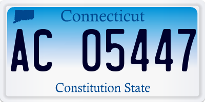 CT license plate AC05447