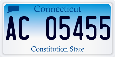 CT license plate AC05455