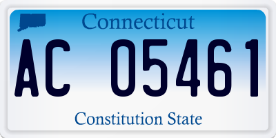 CT license plate AC05461