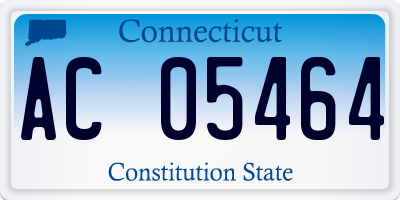 CT license plate AC05464