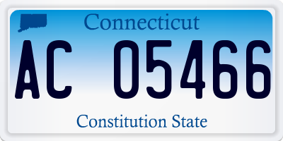 CT license plate AC05466