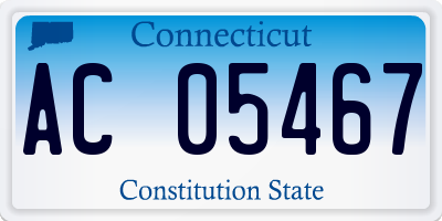 CT license plate AC05467