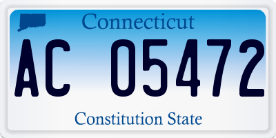 CT license plate AC05472