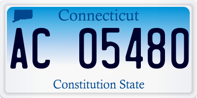 CT license plate AC05480