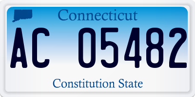 CT license plate AC05482
