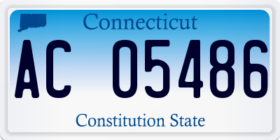 CT license plate AC05486