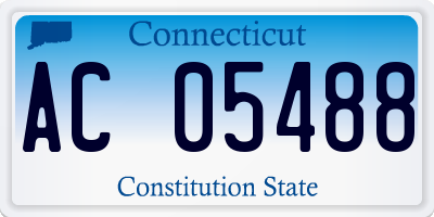 CT license plate AC05488