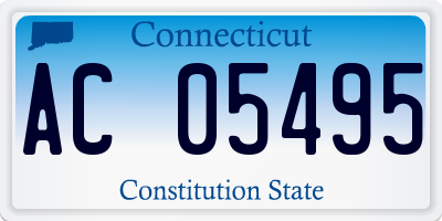 CT license plate AC05495