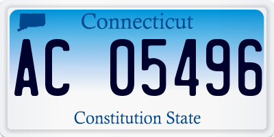 CT license plate AC05496
