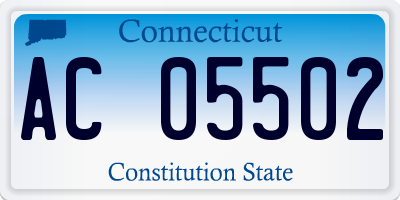 CT license plate AC05502
