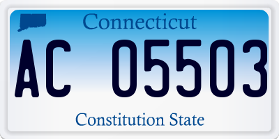 CT license plate AC05503