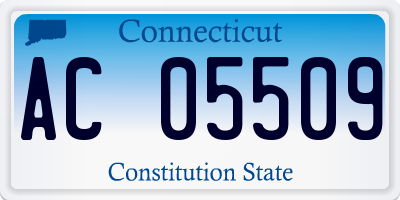 CT license plate AC05509