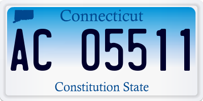 CT license plate AC05511