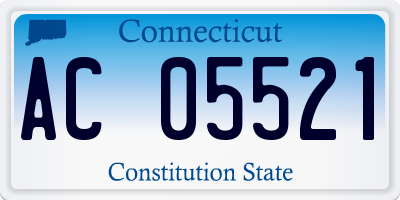 CT license plate AC05521