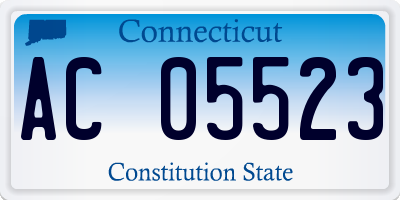 CT license plate AC05523