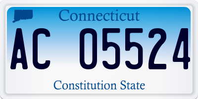 CT license plate AC05524